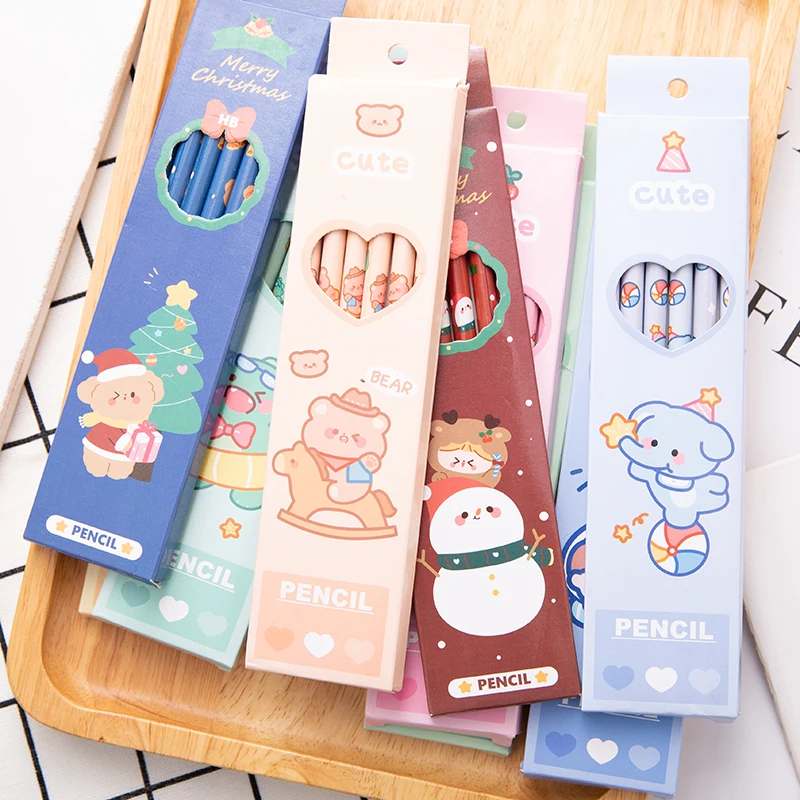 

Cute Kawaii Cartoon Pet Pencil HB Sketch Items Drawing Stationery Student School Office Supplies for Kids Gift Drawing Pencil