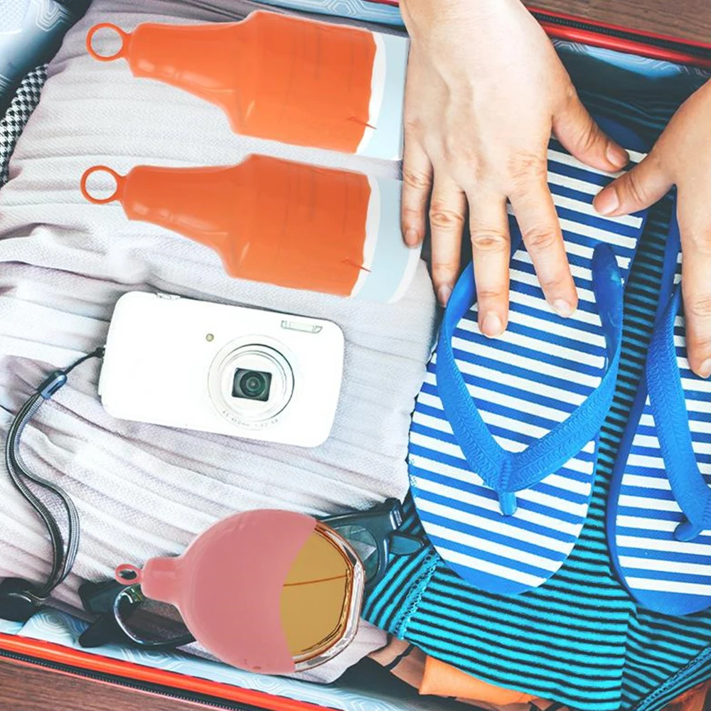 Многоразовая герметичная силиконовая бутылка для хранения шампуня и быстрого