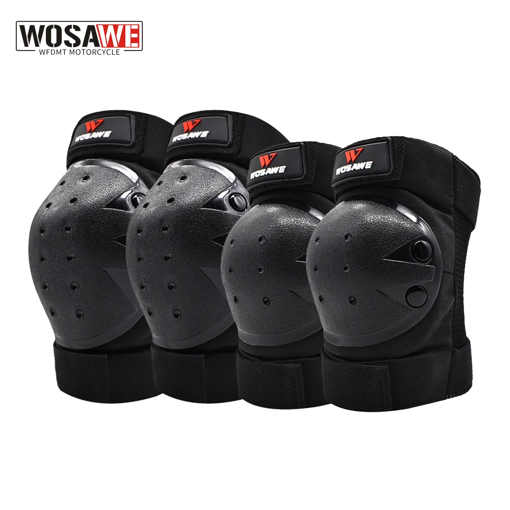 

WOSAWE Motorcycle Knee and Elbow Protector Knee Pads Elbow Pads For Moto Skiing Snowboard Skate Protective Guard Protection Gear