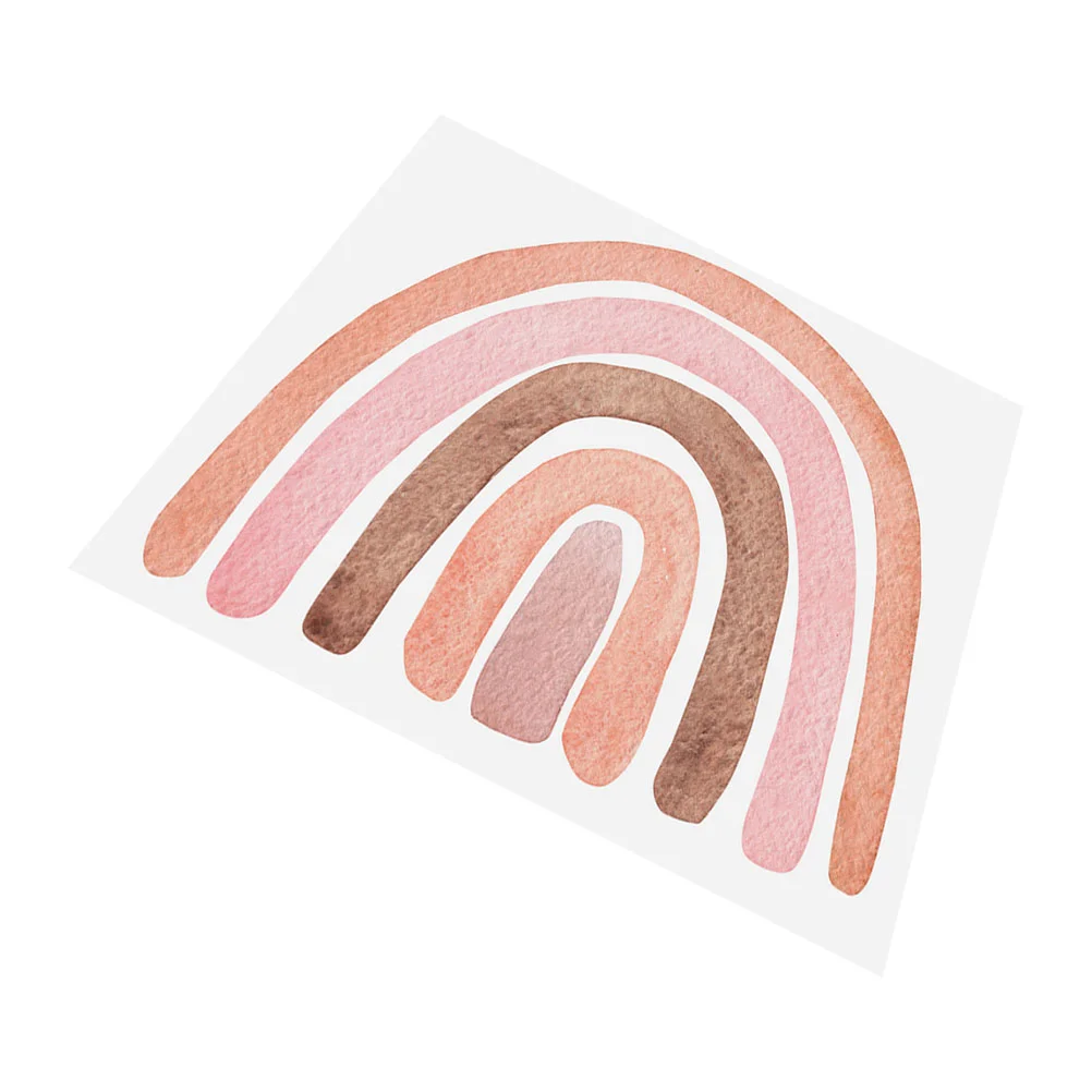 

Wall Rainbow Stickers Kids Decal Room Sticker Decals Decor Wallpaper Peel Stick Nursery Removable And Baby Large Classroom Small