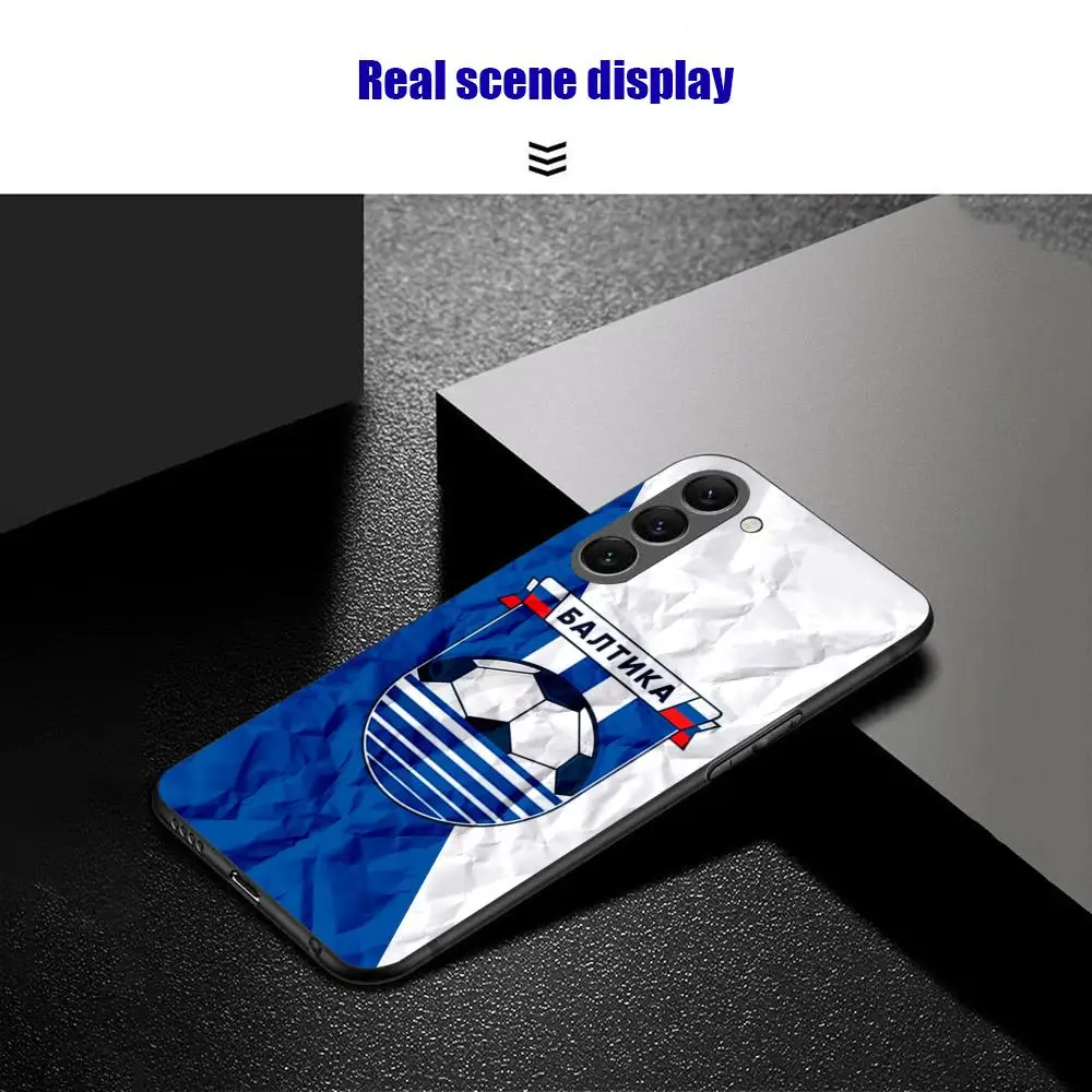 Фото Чехол для телефона FC Baltika Kaliningrad Team для Samsung Galaxy S26 S25 S24 S23 S22 S21 Plus Ultra Note20, мягкий черный №3