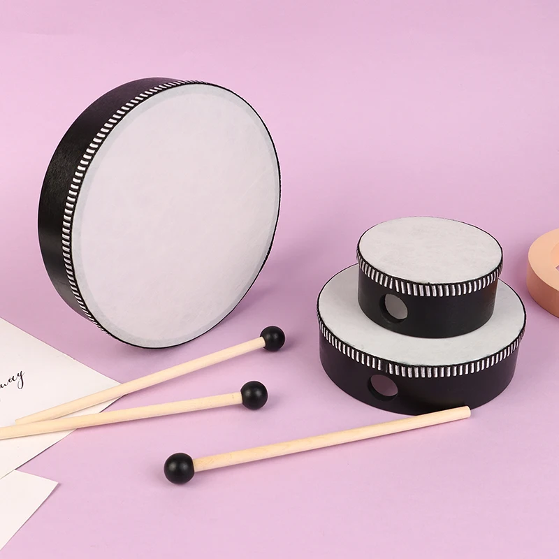 1 шт. 4/6/7/8/9/10 дюймов барабаны с деревянной рамой ручной барабан набором барабанных