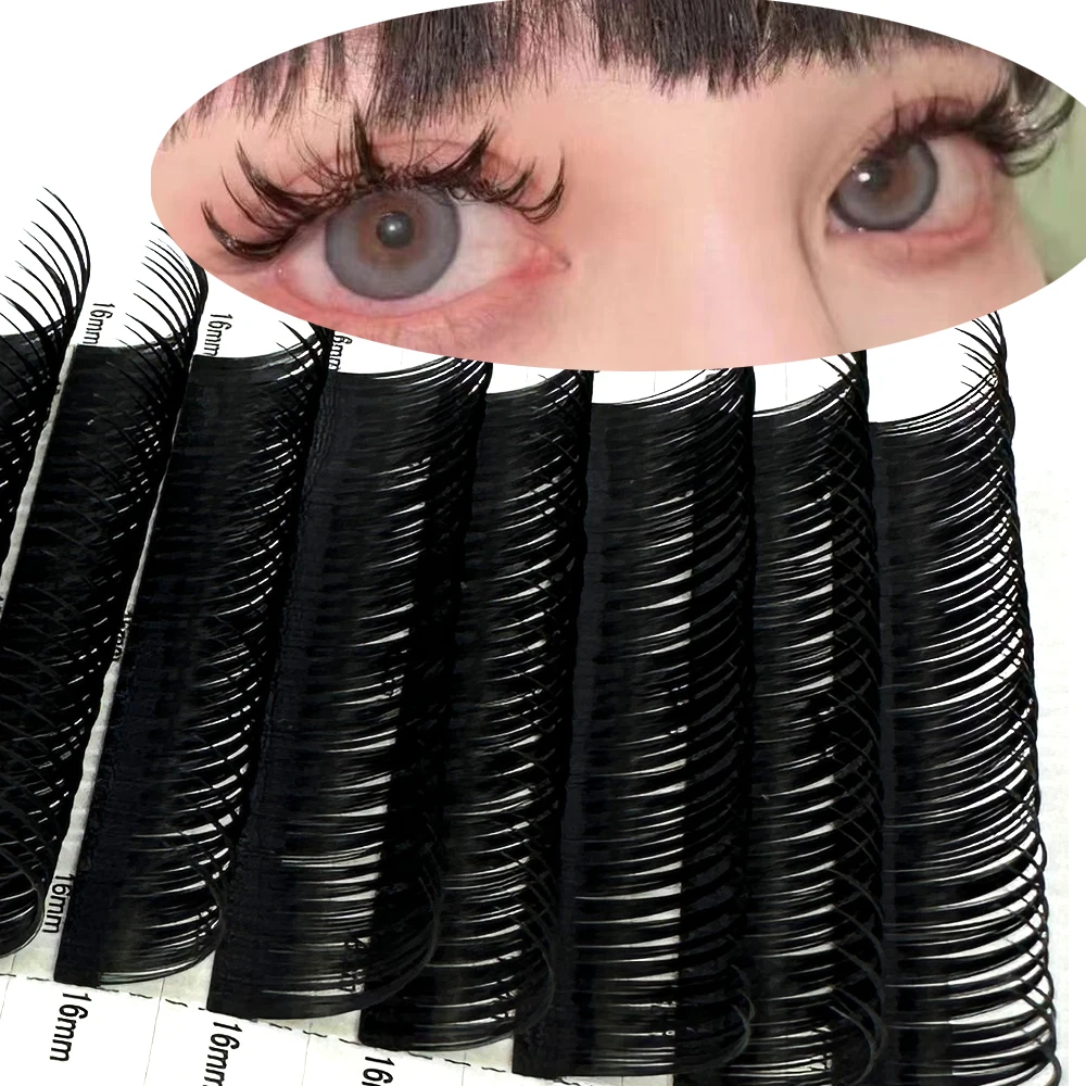 New Arrival Wet Look Cosplay Shape lash Fluffy Individual Eyelash Extensions Natural and Soft Lash Wholesale/Supplies