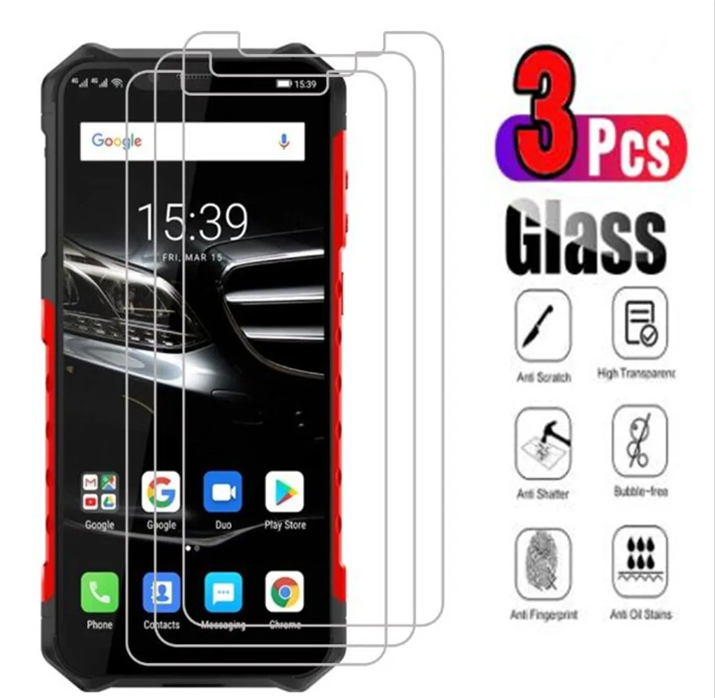 

3 шт. для смартфона Ulefone Armor 6E, закаленное стекло высокой четкости, Защитная пленка для экрана Ulefone Armor 6 6S
