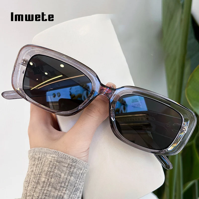 

Imwete Vintage Small Square Sunglasses for Men Women Luxury Brand Designer Retro Sun Glasses Ins Popular Shades Eyeglasses