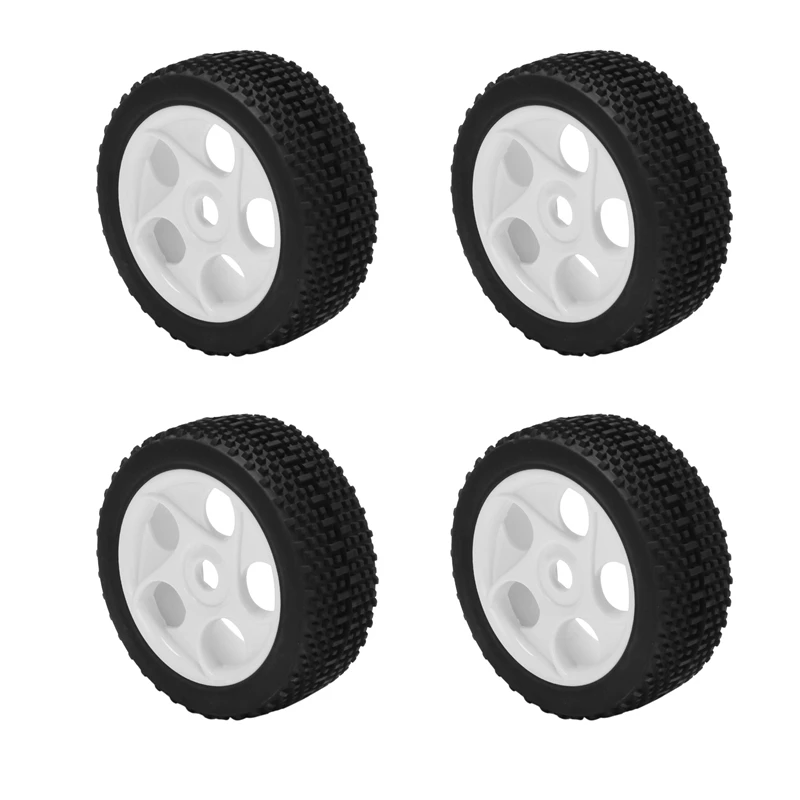 

4Pcs/Set RC Off-Road Car Buggy Rubber Truck Tires Tyre Rim Rim Hex Adapter 17MM For 811 8Sc 94885 84-801