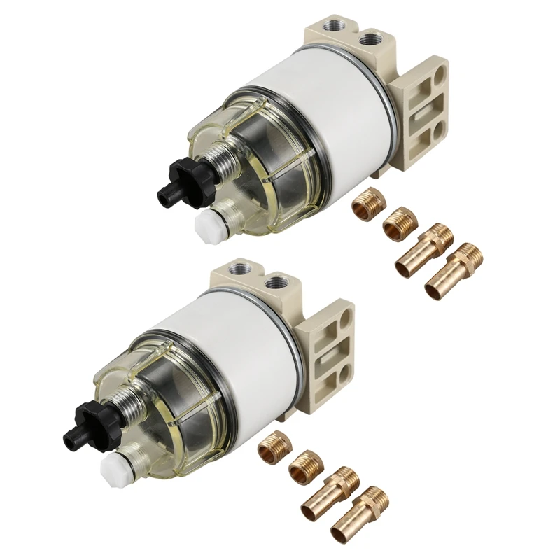 

2X R12T топливный/Водяной сепаратор, фильтр двигателя для Racor 140R 120At S3240 Npt Zg1/4-19