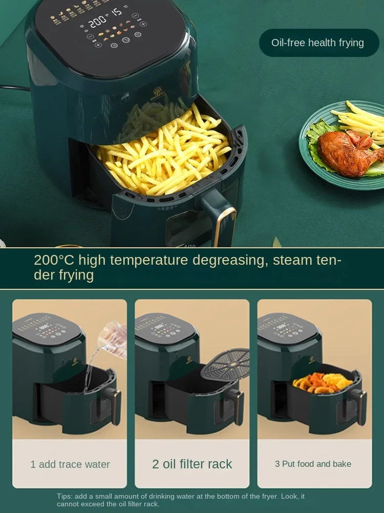 Бытовая электрическая фритюрница новинка 2023 умная визуальная полностью