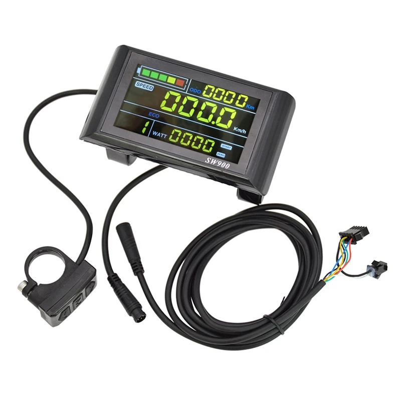 

Цветной экран SW900 Smart Diplay, 6-жильный водонепроницаемый кабель для электрического велосипеда, водонепроницаемый интерфейс, максимальный вес