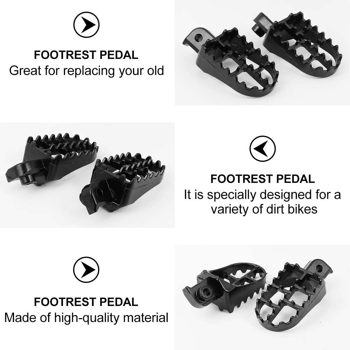 2 шт. задняя педаль мотоциклетные педали внедорожные аксессуары Байк для