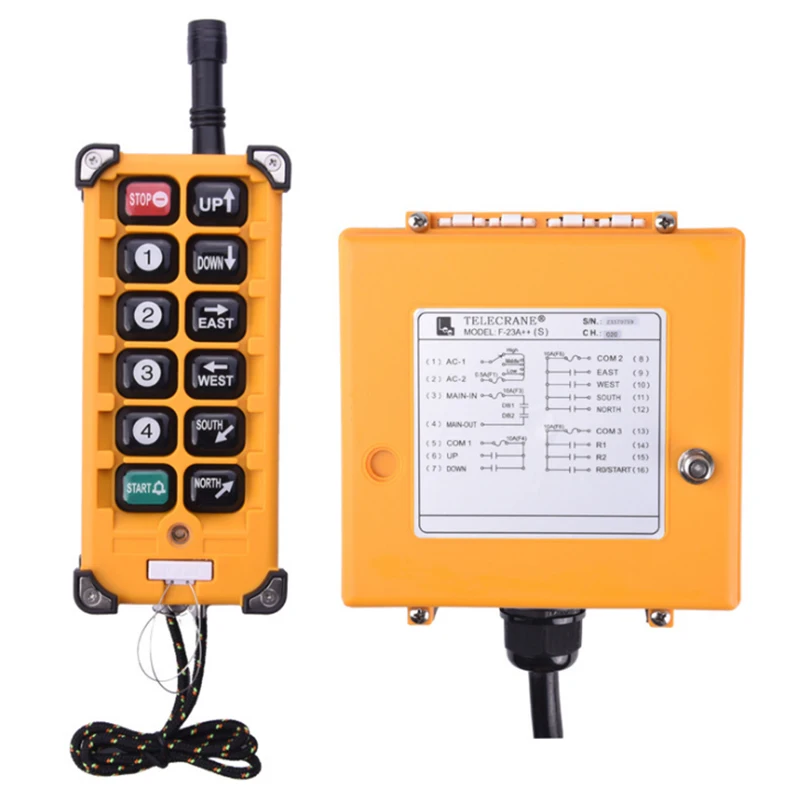 

Factory Direct Supply F23-A++ DC 12V Transmitter Receiver 10 Buttons Industrial Wireless Crane Remote Control Switch For Lifting