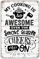 funny kitchen quote my cooking is awesome metal tin sign wall decor retro kitchen signs with sayings for home kitchen decor gift