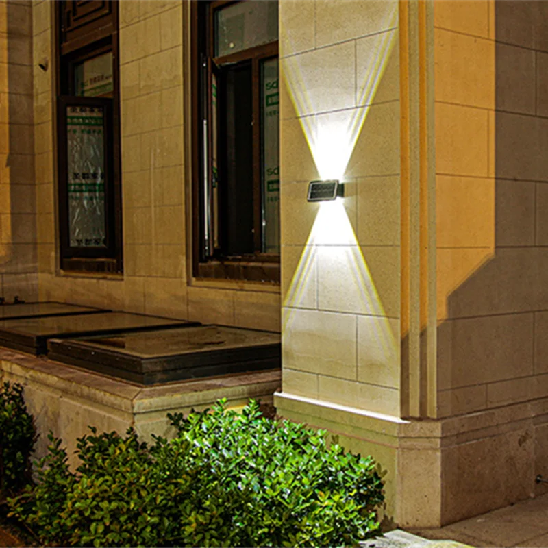 

Outdoor Solar Up And Down Fence Light Garden Decoration 5Pcs High Brightness Solar LED Wall Lamp Waterproof Balcony Street Light