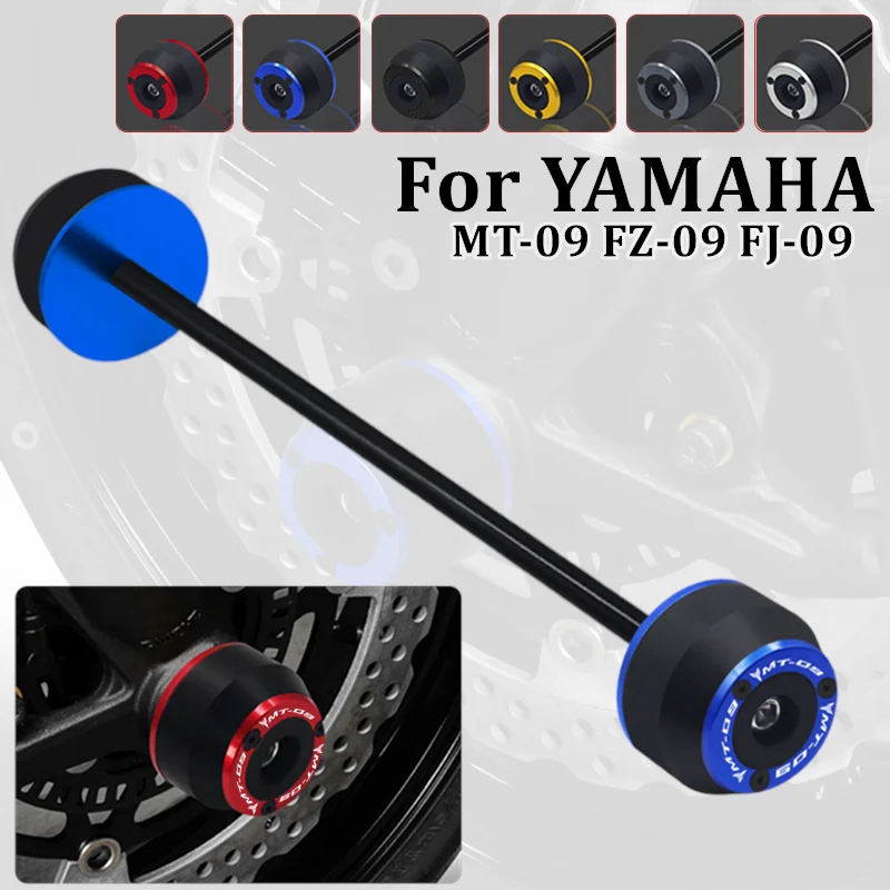 

Motorbike CNC Aluminum Rear Front Axle Fork Crash Slider For Yamaha MT-09 FZ-09 14-2021 MT09 FZ09 MT09/SP FJ09 Wheel Protector