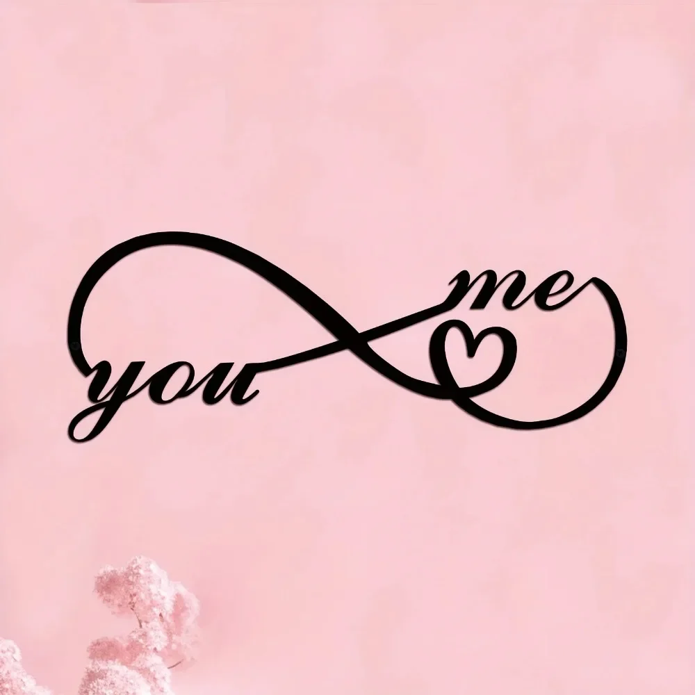 1 Шт. Металлический Настенный Декор Eternal Love Дизайн Стильное Произведение