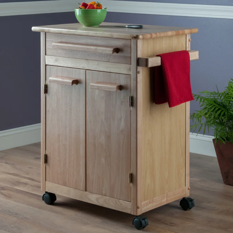 

Winsome Wood Hackett Kitchen Storage Cart, Natural Finish