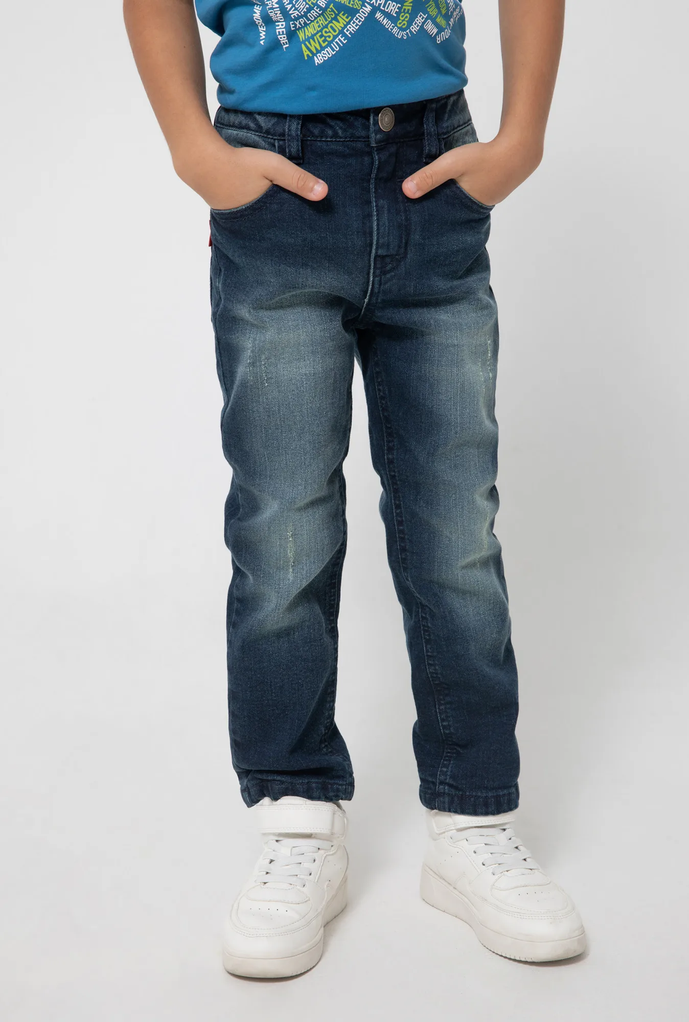 Джинсовые брюки утепленные для мальчиков Acoola | Детская одежда и обувь