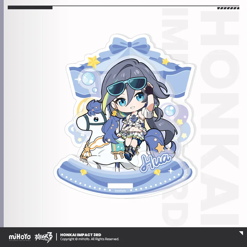 Фото Оригинальная акриловая фигурка-колеблющаяся подставка Honkai Impact 3 с персонажами Кевином Касланой, Су Мебиус, Элисией, Апонией, украшение mIHOYO, подарок для косплея и аниме. №3