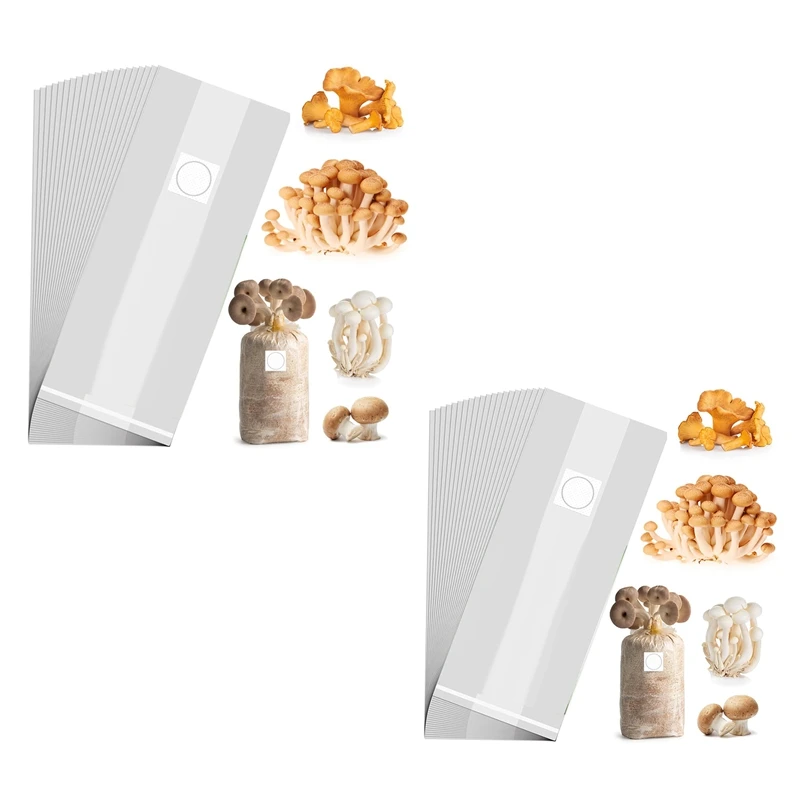 Мешки для выращивания грибов полипропиленовый мешок 8x5x20 дюймов с дышащей