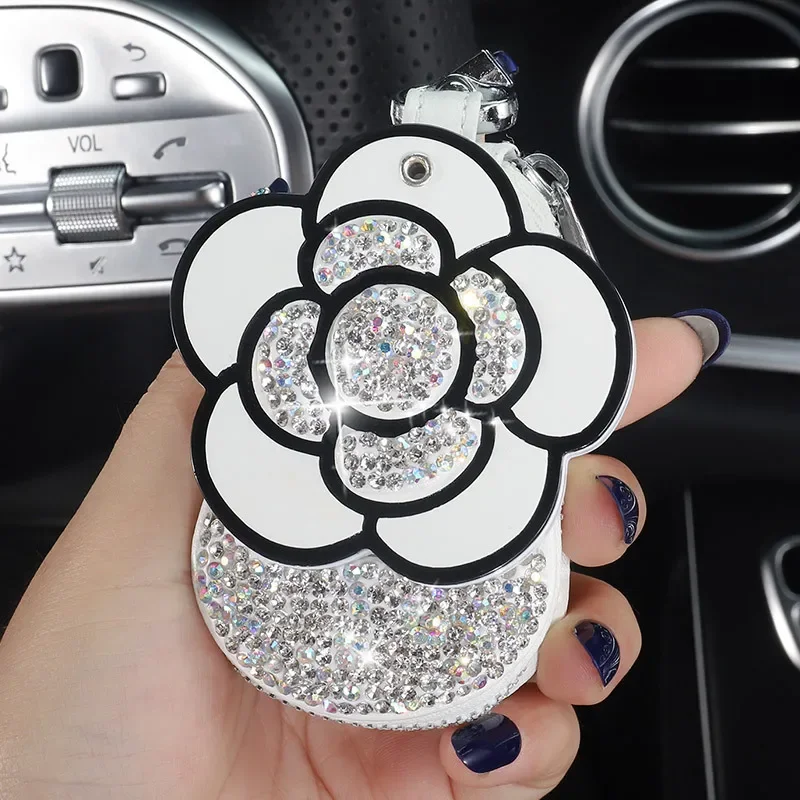 Чехол для автомобильного ключа с камелией чехол зеркалом косметики защитное