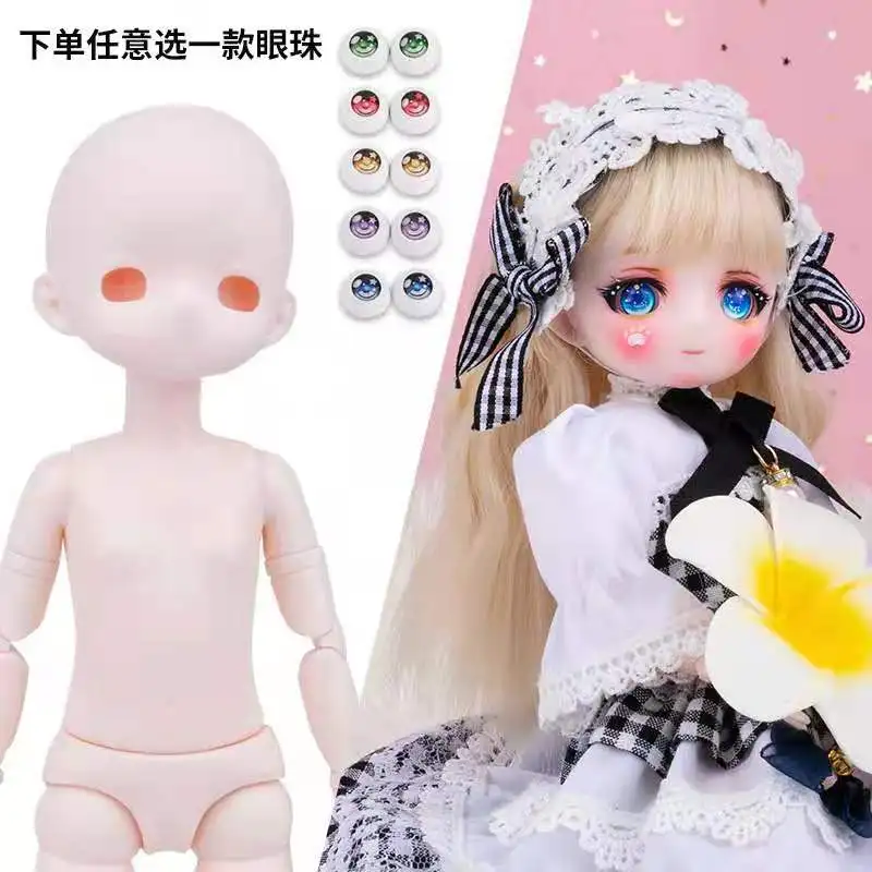 

1/6 BJD Doll Anime Secondary Element Doll Accessories Nude Body DIY Practice Model Toys Naked Nude Bareheaded Doll 28cm
