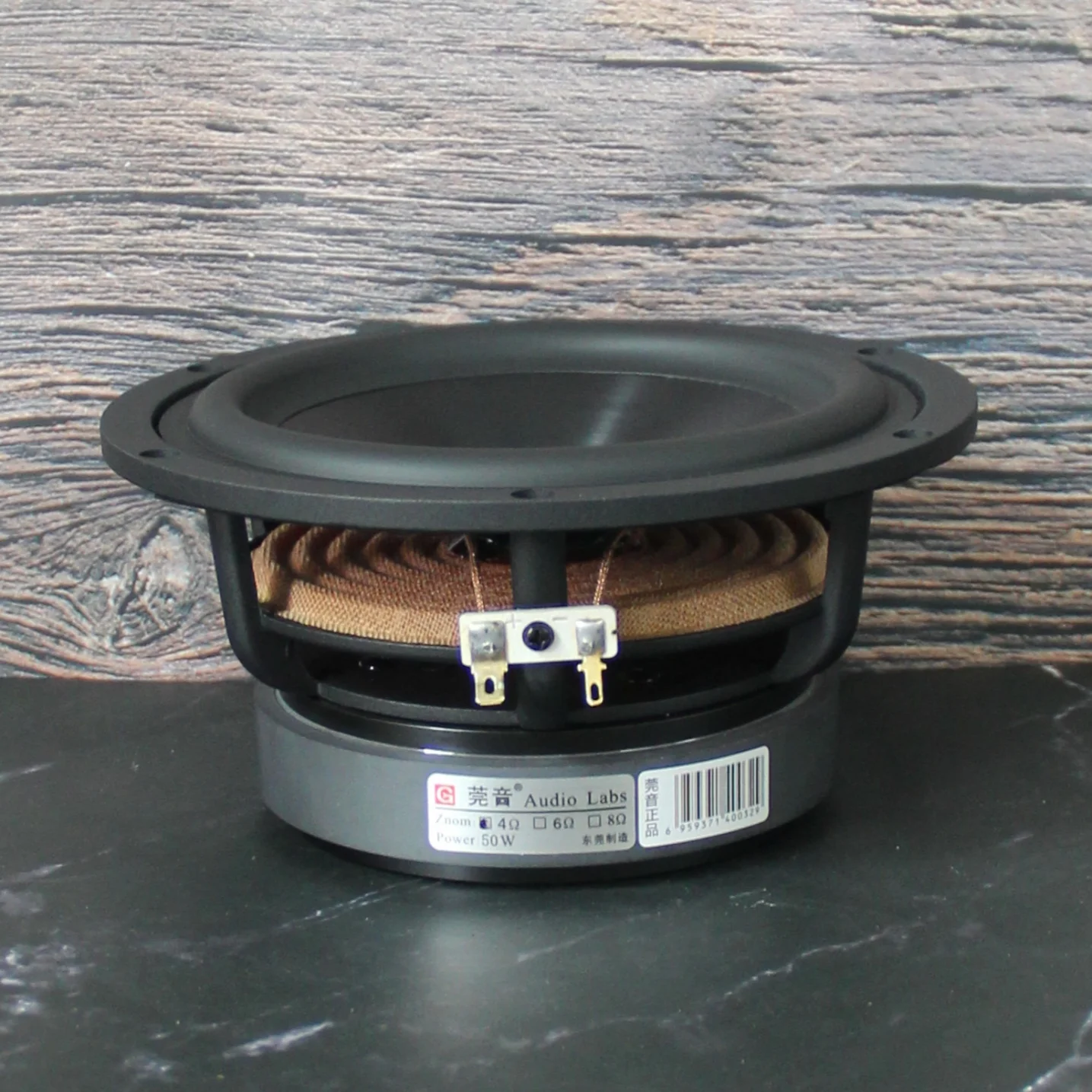 Фото Sounderlink AudioLabs 6,5-дюймовый динамик среднего баса 50 Вт RMS керамический алюминиевый конус 4/8 Ом Hi-Fi драйвер для аудиосистем DIY №4