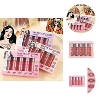 5pcsset safe hydrating non stick lip glaze long lasting tint colors makeup cosmetic for beauty lip gloss lip color