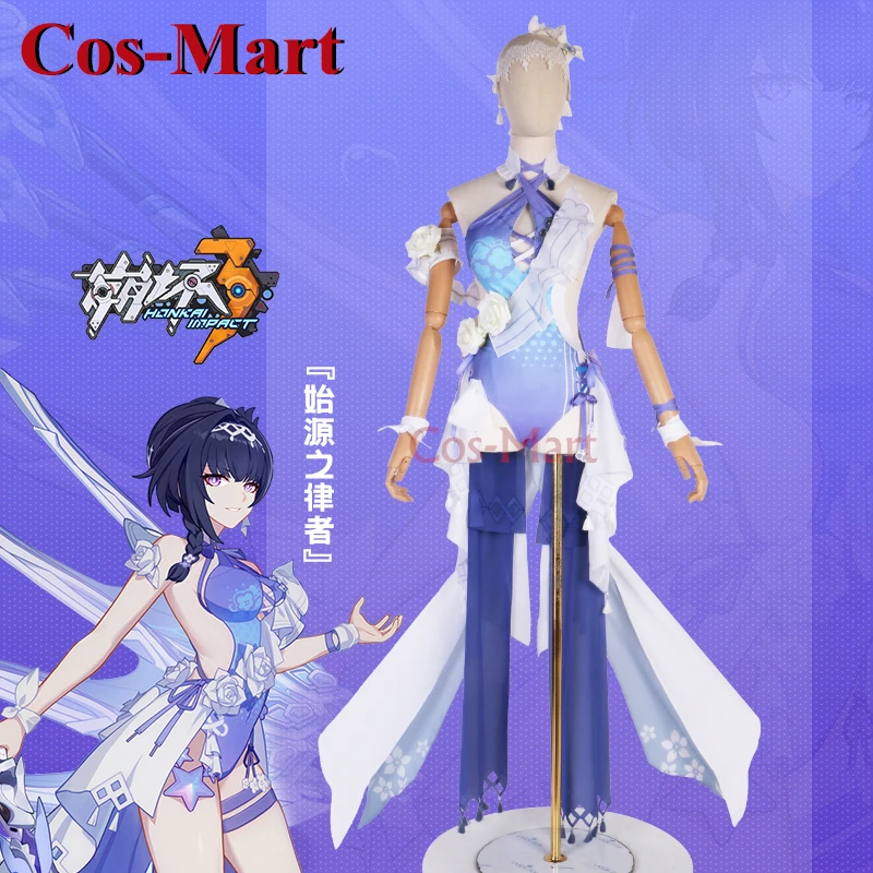 Cos-Mart горячая игра Honkai Impact 3 Raiden Mei карнавальный костюм милый изящный комбинезон