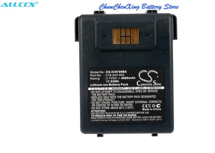 

Cameron Sino 4600 мАч аккумулятор 318-043-002 для Intermec CN70, CN70e