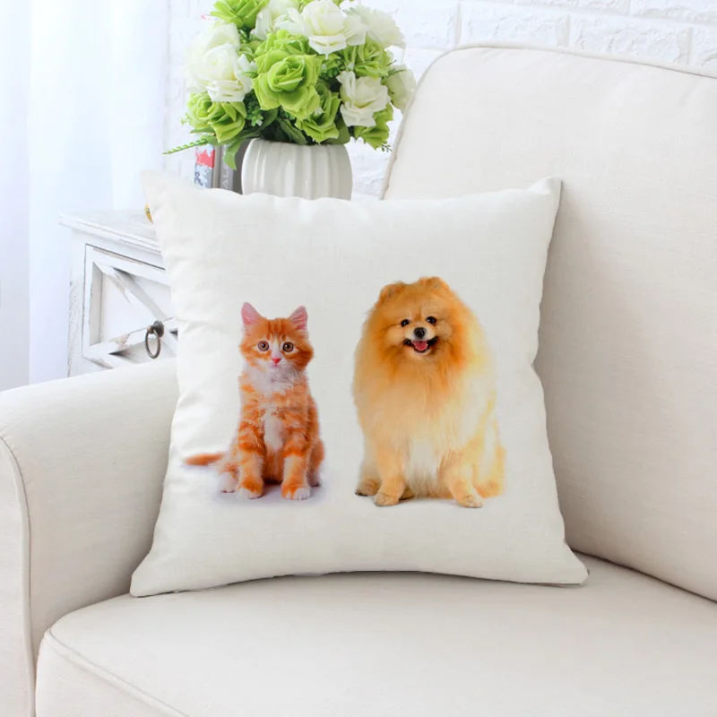 

Наволочка для диванной подушки с мультяшным принтом, 45x45 см