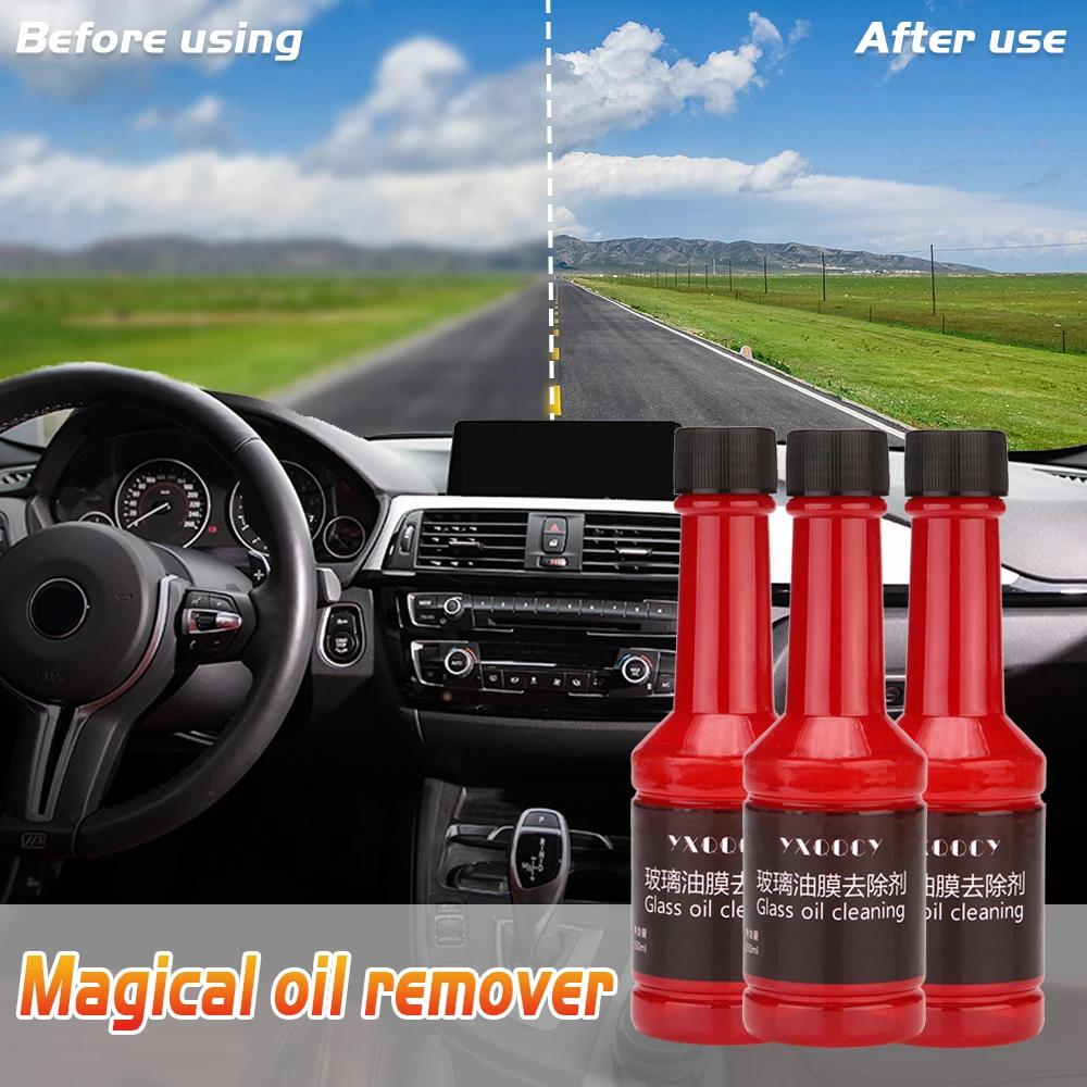 150ml Car Windshield Cleaner Auto Window Windscreen Cleaning Agent Car Glass Oil Cleaning Car Windshield Oil Film Cleaner Remove