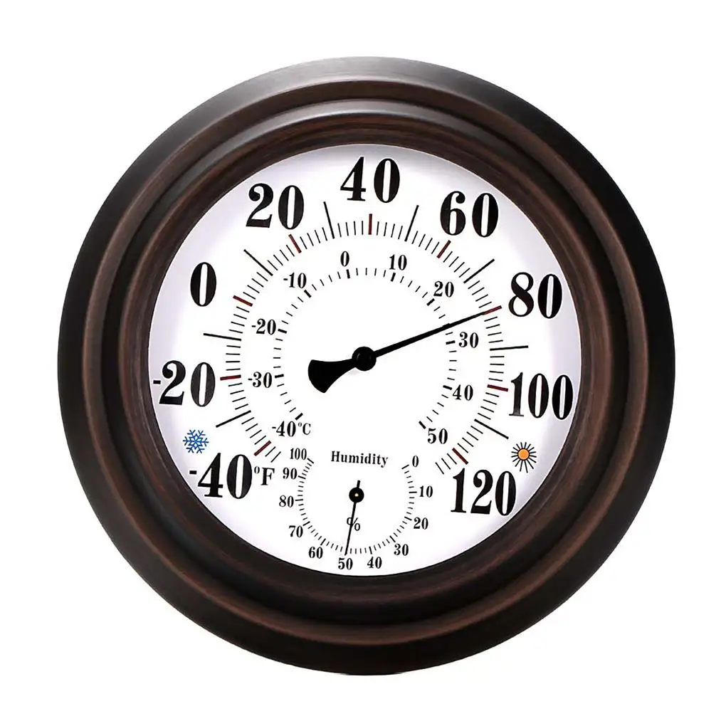

Thermometer Hygrometer Decorative Vintage Indoor Outdoor Temperature Wall