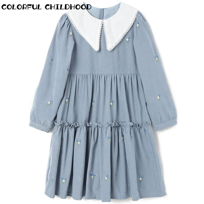 

Красочная детская одежда, новинка 2022, весенние платья, детское платье принцессы, розовое дизайнерское платье с длинным рукавом для девочек, ...