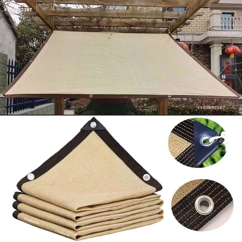 

Thickened 12-pin80- 90% shading rate anti-UV HDPE black shading net outdoor pergola car garage rain shed shading net