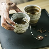 1pc european style retro stoneware glaze bottom water handmade tea tea cup