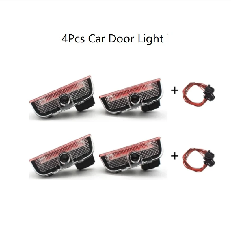 

4pcs LED car logo door light welcome light For Golf 5 6 7 Sharan 7N Touran CC Passat Magotan B6 B7 B8 C6 C7 C8 GTI GTD Tiguan R