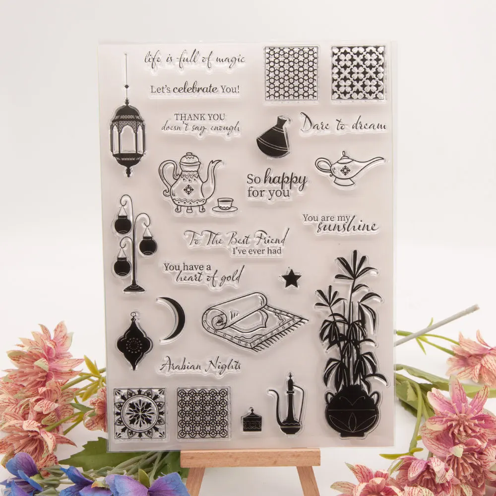 

Life is full of magic to best friend words Rubber Clear Stamp for Card Making Decoration and Scrampbooking