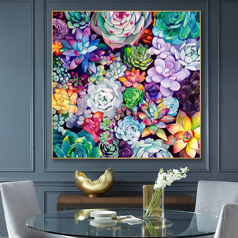 

Succulent Plants 5D Diamond Painting Full Diamond Art Embroidery Gifts Office Living Room Home Decor Diamond Cross Stitch Kits