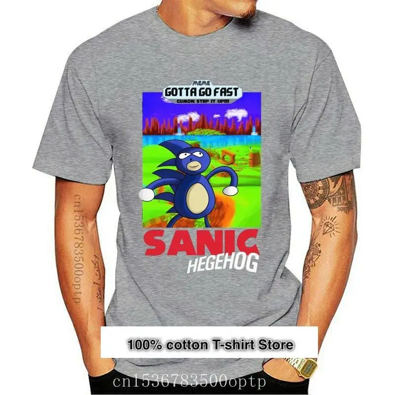 Camiseta Sanic the Hegehog унисекс, одежда для женщин, Топ