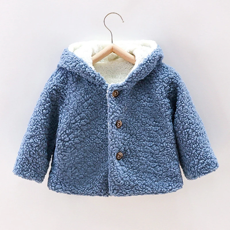 

Baby Kids Coats Winter Thicken Wool Hooded Jacket for Infant Outerwear Toddler Boys Clothes Children Jacket Girl Coats Clothes