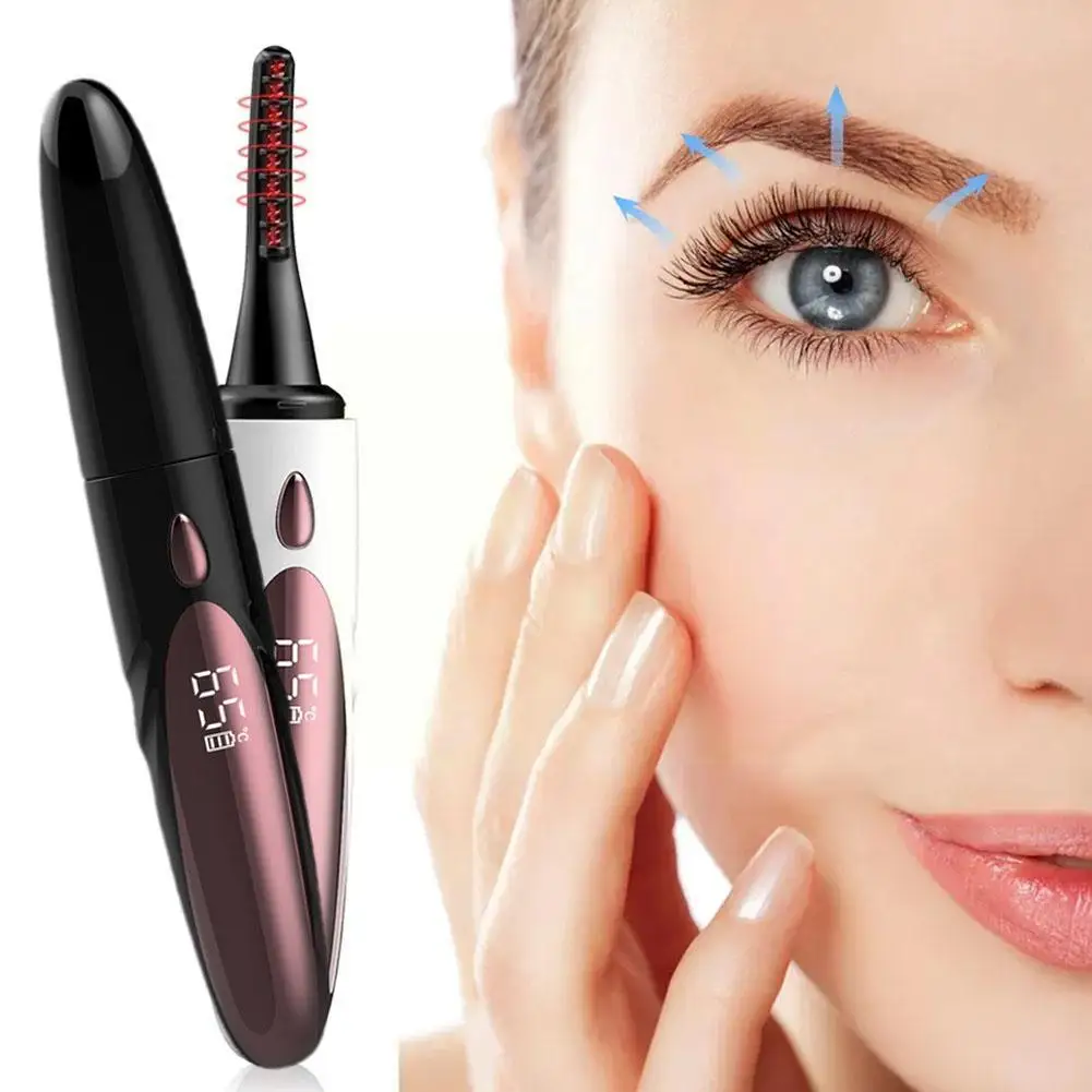 

Mini Eyelash Styling Makeup Tool Curler Electric Mascara Eye Curling Cosmetic Lasting Lashes Beauty Long N2Y5