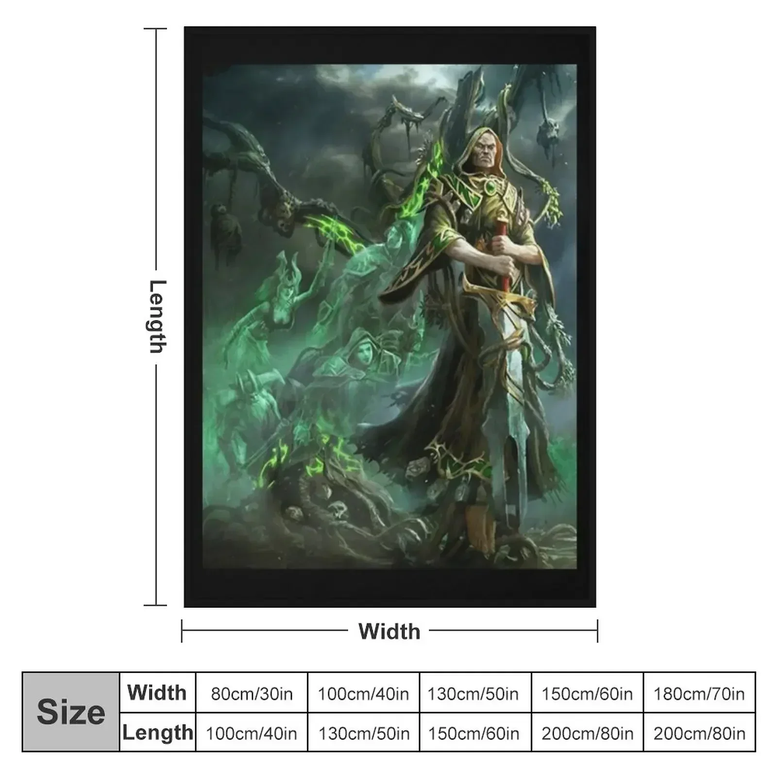 Warmachine - Одеяло Cassius the Oathkeeper and Wurmwood Tree of Fate для дивана одеяла