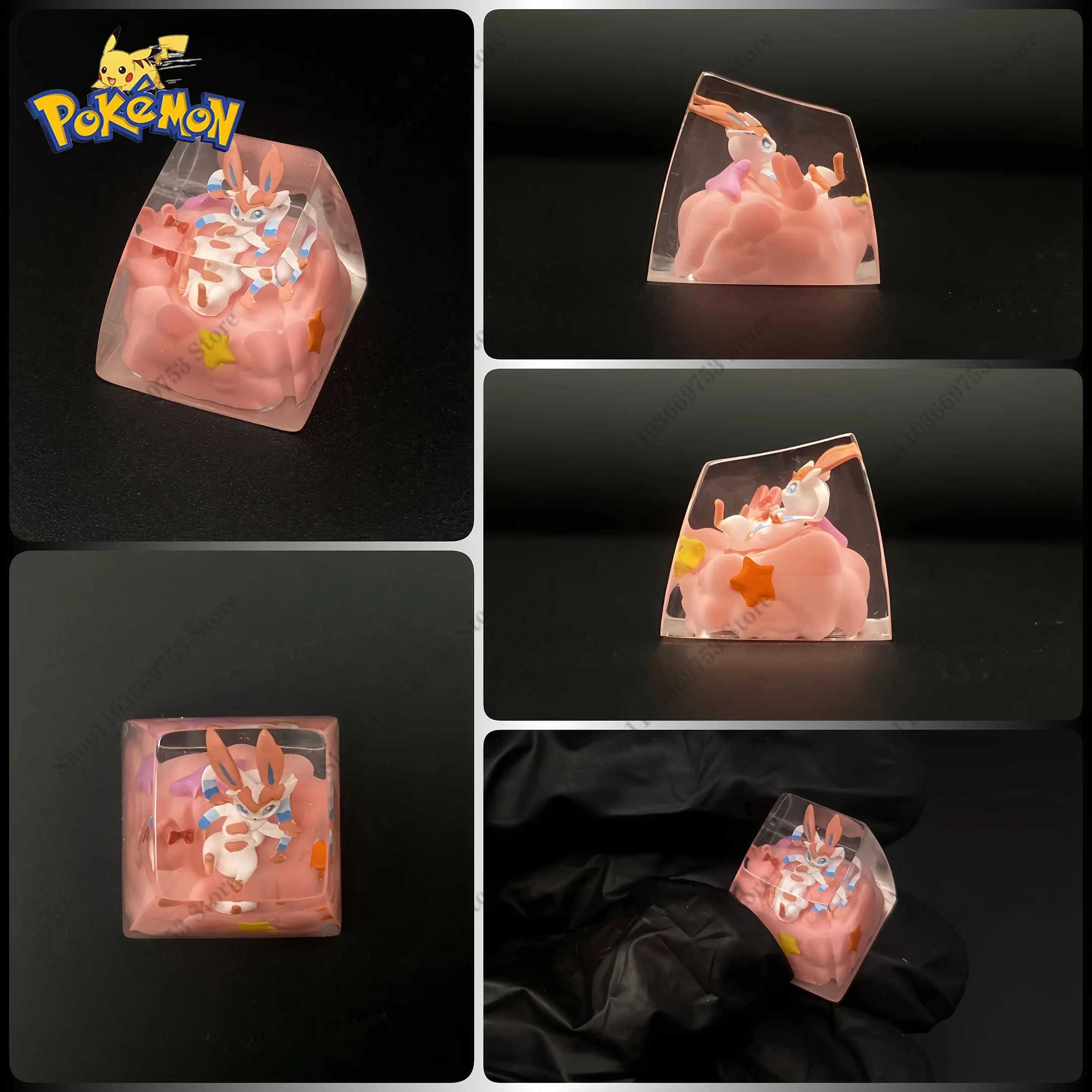 Колпачки для клавиш из смолы Pokemon Charizard аниме Bulbasaur Gyarados Charmander механическая