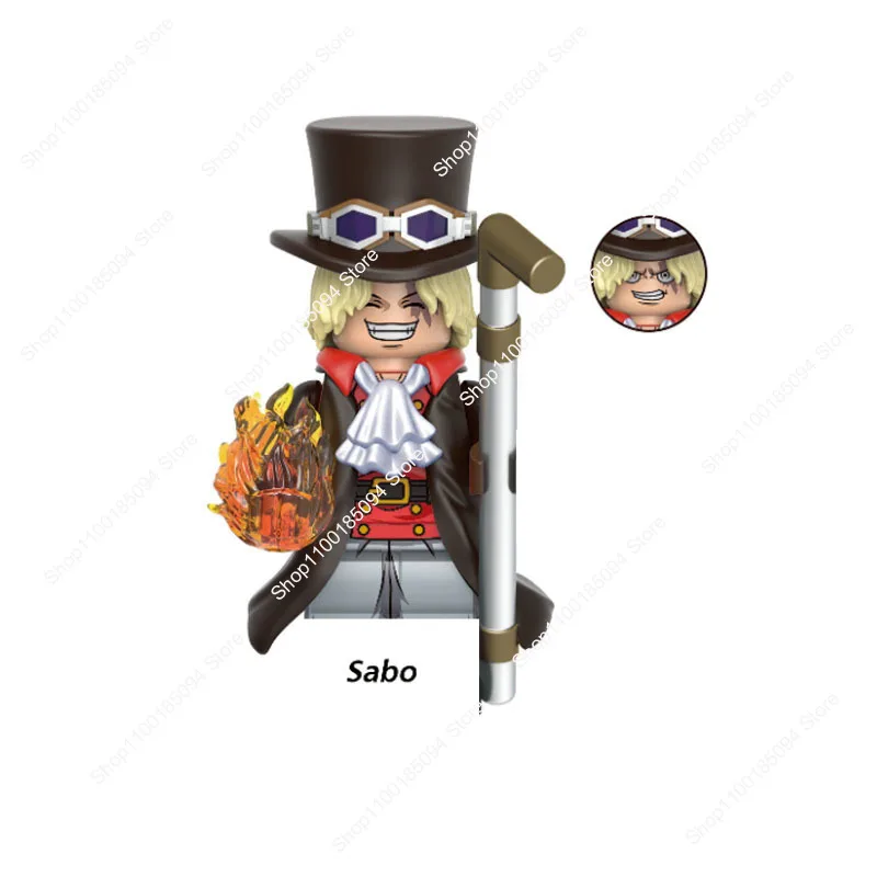 Горячие игрушки новые строительные блоки ONE PIECE Monkey D Luffy Roronoa Zoro Sanji Sabo серебряные