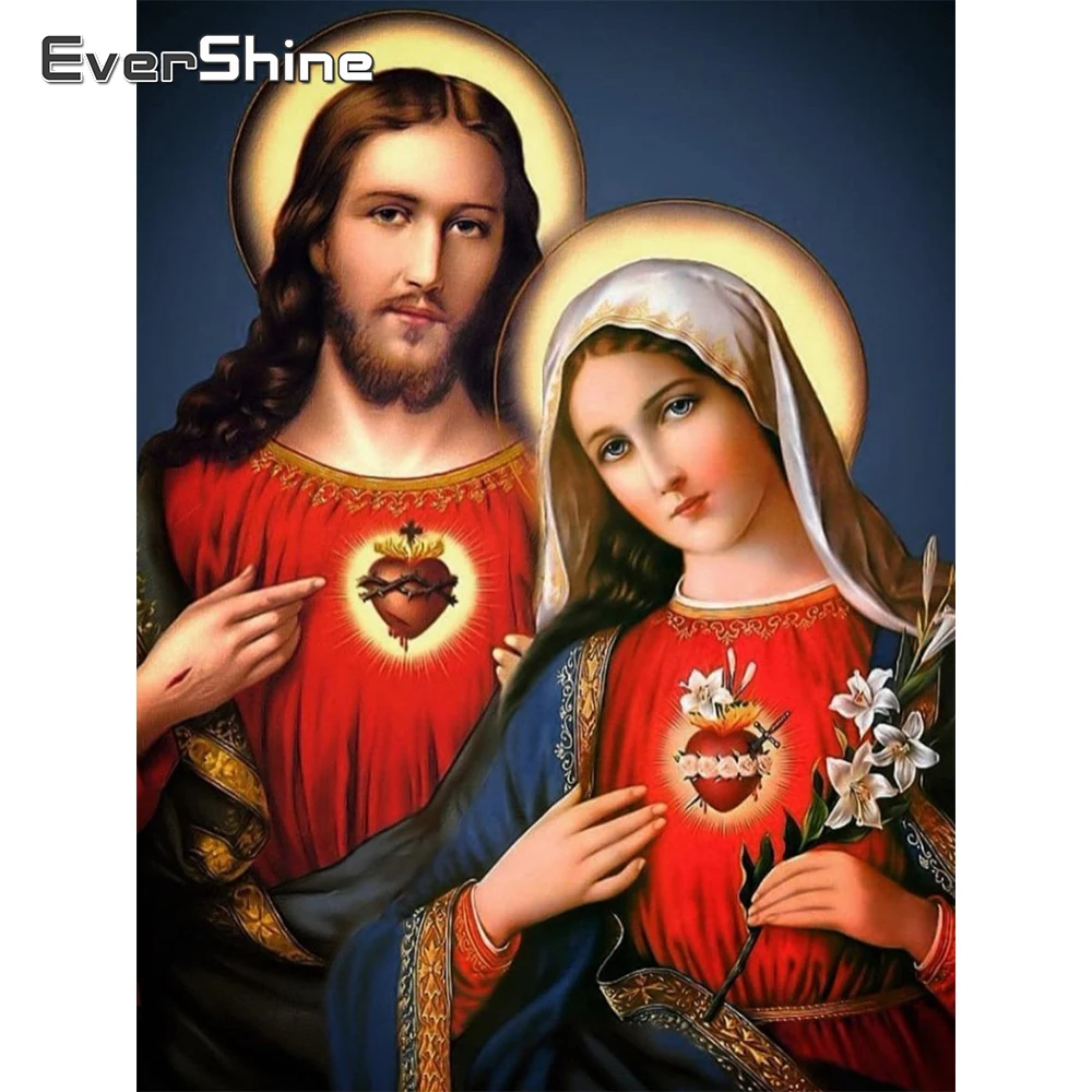 

EverShine 5д алмазная мозаика религия картина из страз полная алмазная живопись иисус вышивка крестиком хобби искусство стены