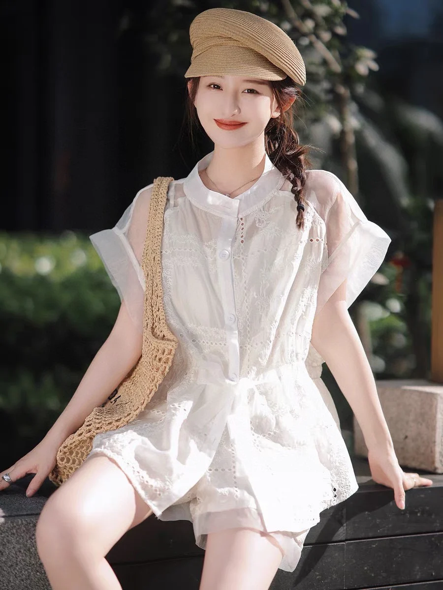 

2023 spring and summer women's clothing fashion new Short suit 0621