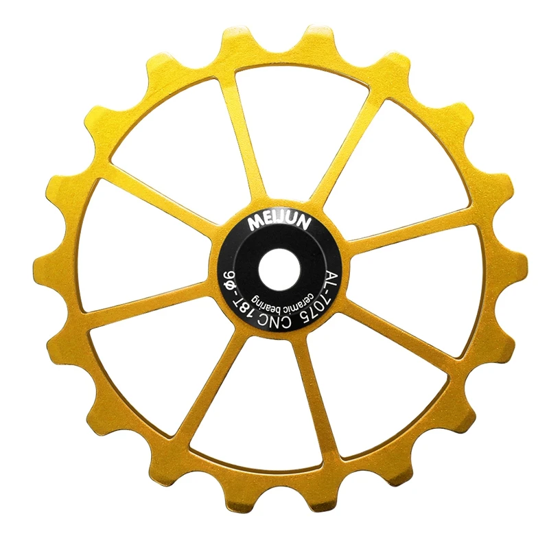 

Задний переключатель передач для горного велосипеда MEIJUN 18T, шкив, направляющий ролик для дорожного велосипеда, 4 мм, 5 мм, 6 мм