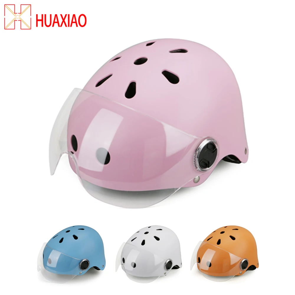 

Adjustable Adult Safety Protect Riding Helmet Open Face Motorcycle Helmet For Adult Light weight Riding Electric Bicycle Helmets