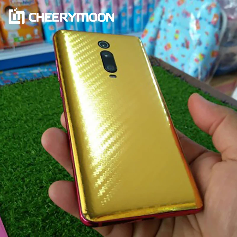 

Dropshipping PlatingGold Carbon Fiber Decorative Back Film For Samsung Galaxy A71 A51 A10 A20S A30 A40S A52 A60 Matte Sticker