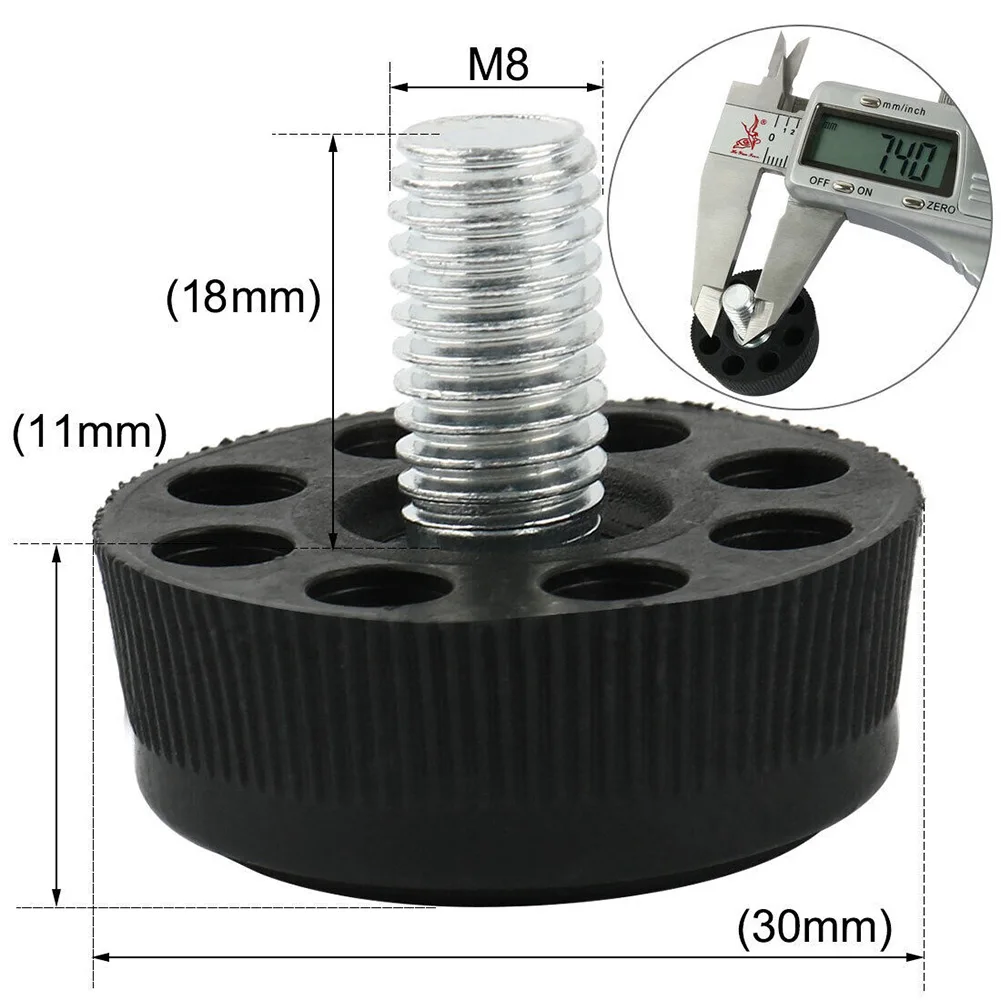

Furniture Table Part Leveling Feet 8 Holes Adjustable Easy To Install Plastic And Metal Screw On For Heavier Desks